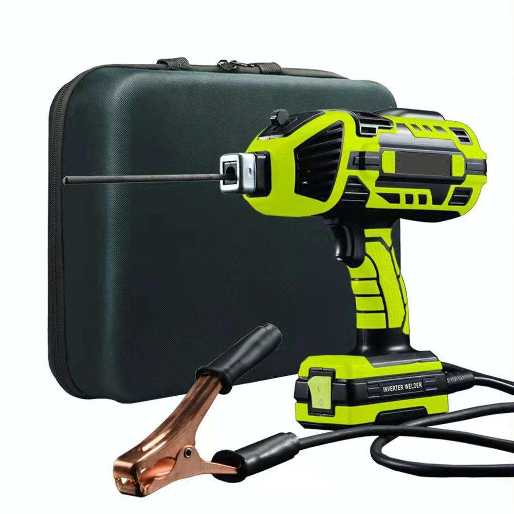 Handheld Welding Machine Home Small Portable Inverter Welder(Green US Plug 110V)