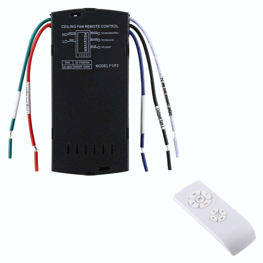 Universal Ceiling Fan Lamp Remote Control Kit 85-265V Timing Wireless Control Switch Adjusted Win...