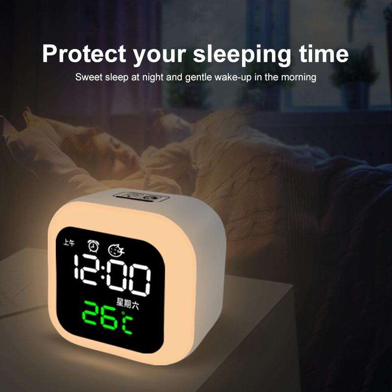 USB Home Smart Clock with Night Light & Memory Function & LED Display