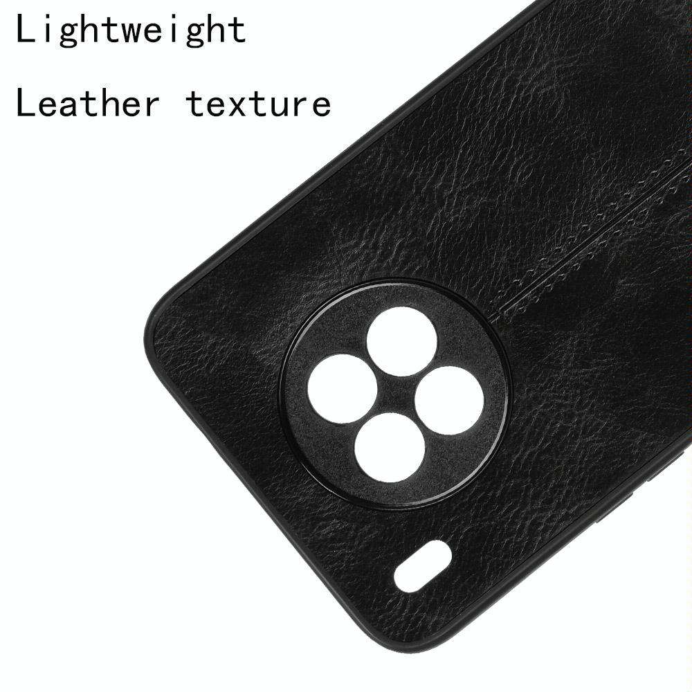 For Huawei nova 8i / Honor 50 Lite Sewing Cow Pattern Skin Phone Case(Black)