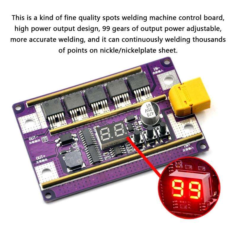 Model Airplane Battery Version 12V Digital Display DIY Battery Spot Welding Machine Pen Control, ...