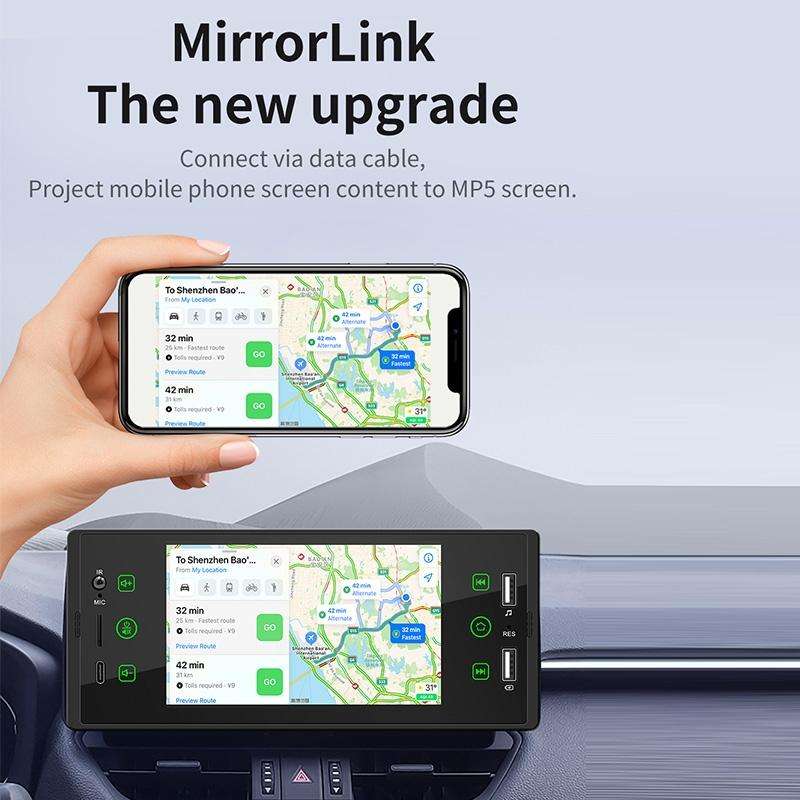 SW150 5-inch HD Touch Screen Dual USB Car MP5 Player Bluetooth Reversing Video Card U Disk Radio