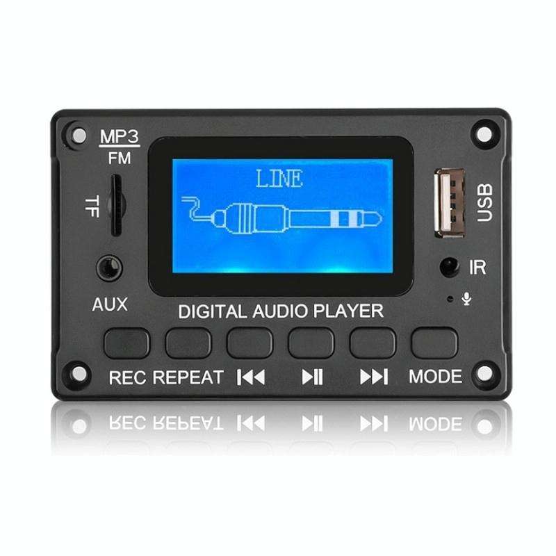 116BT LCD Lyrics Display Bluetooth Module Amplifier MP3 Decoder Board(Black)