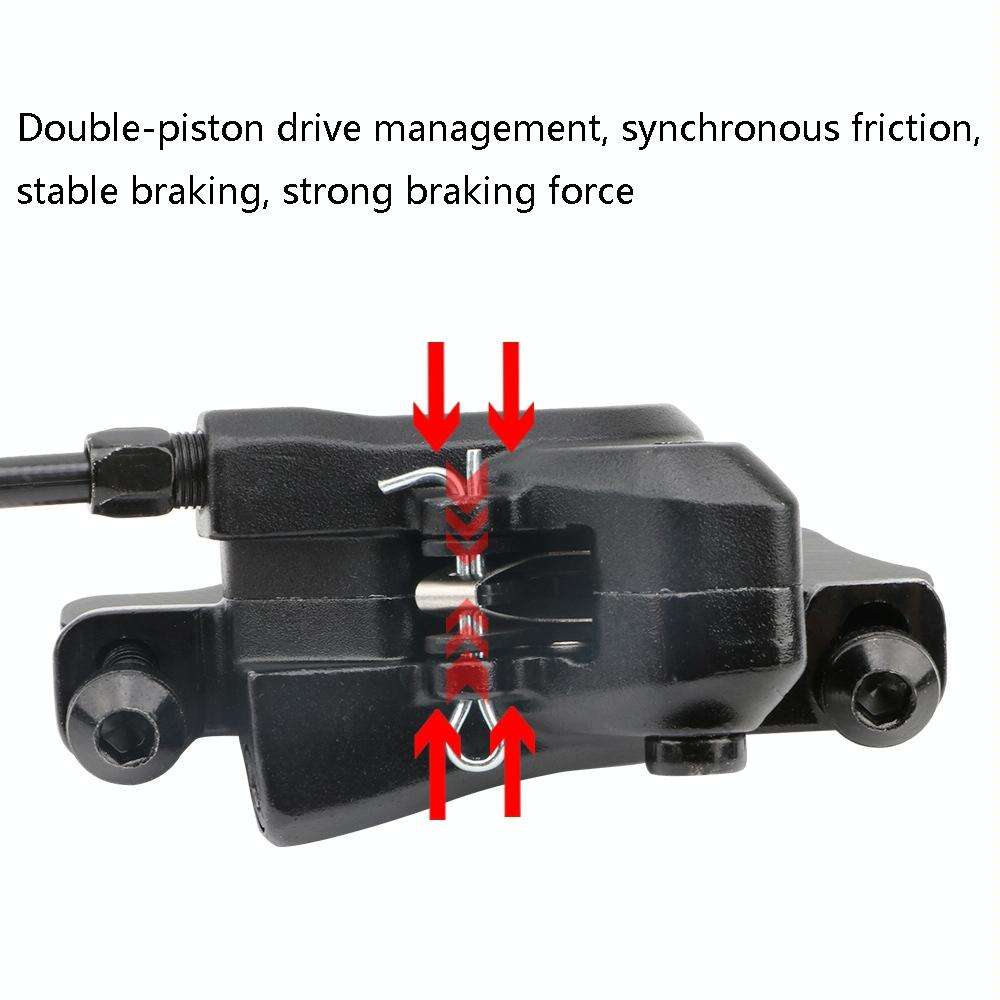 Meroca M800 Bicycle Brake Mountain Bike Universal Bilateral Brake Oil Pressure Disc Brake, Style:...