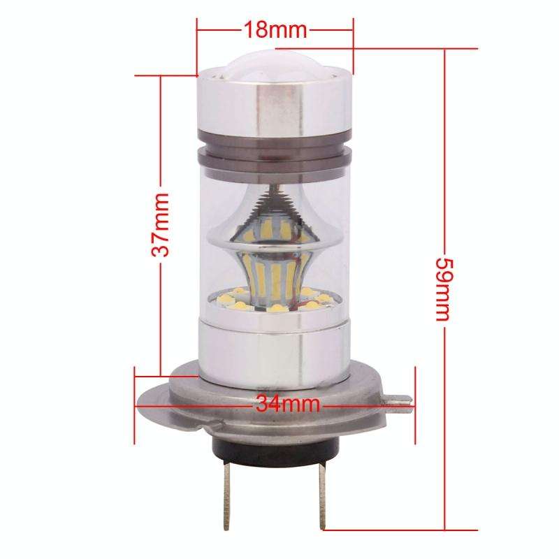 H7 850LM 100W LED Car Front Headlights / Daytime Running Light / Driving Lamp Bulb, DC 12-24V(Coo...