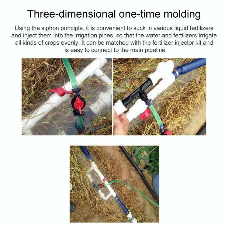 Venturi Fertilizer Applicator G3/4 Fertilizer and Filter Straw Kit with Six-point Connector