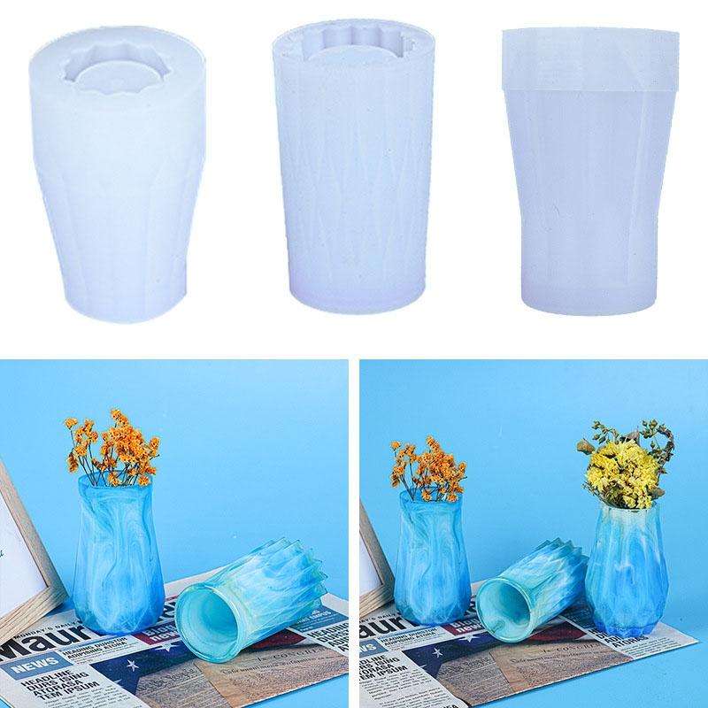 D720 Drop Plastic Mold Vase Silicone Mold(03)