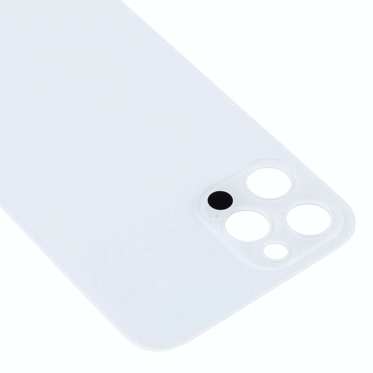 Easy Replacement Big Camera Hole Glass Back Battery Cover for iPhone 13 Pro Max(White)