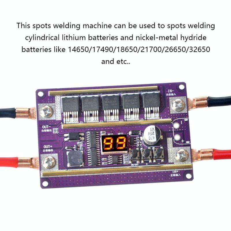 Start Treasure Version 12V Digital Display DIY Battery Spot Welding Machine Pen Control, Style:10...