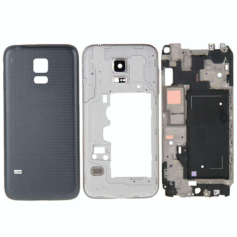 For Galaxy Alpha / G850 Full Housing Cover (Front Housing LCD Frame Bezel Plate + Middle Frame Be...