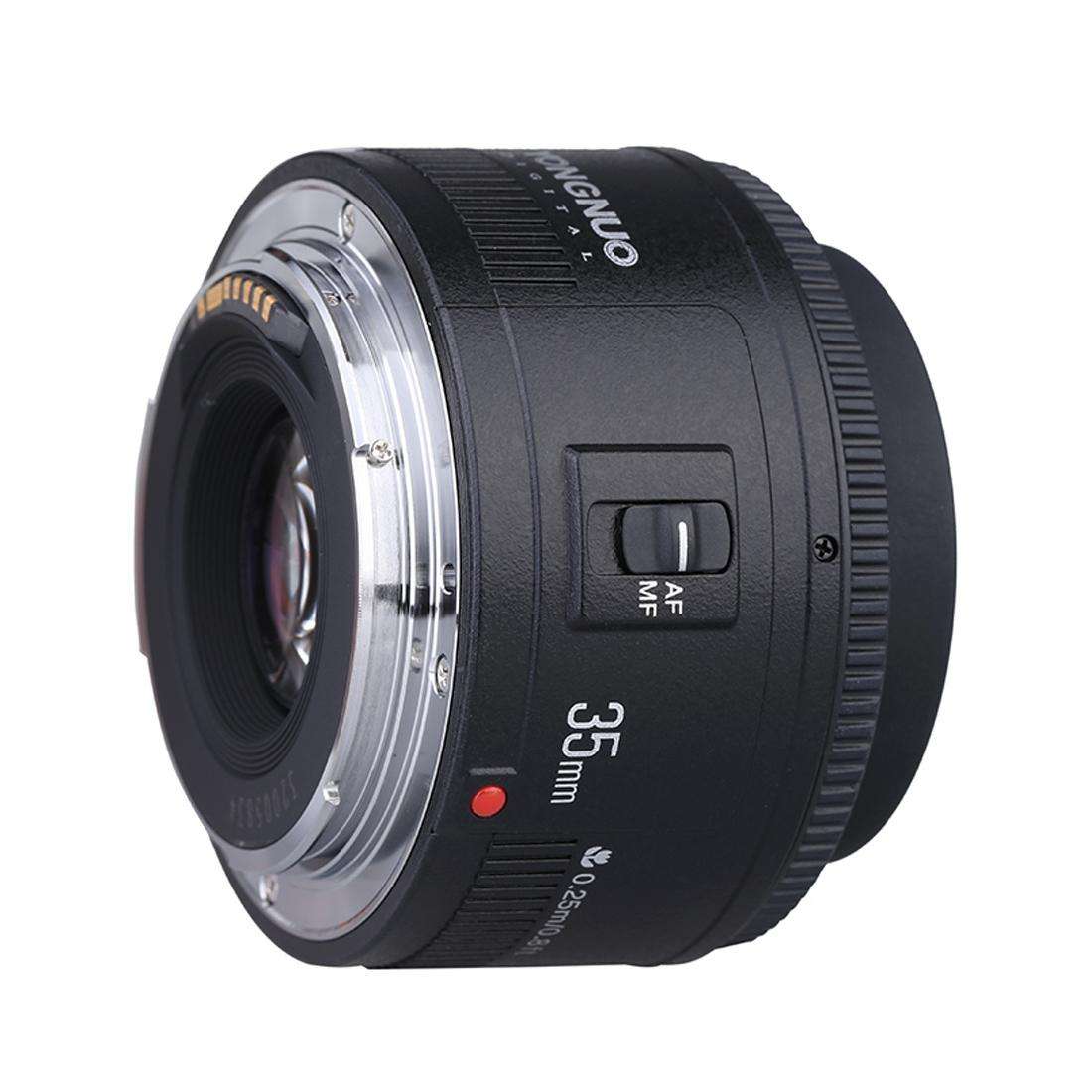 YONGNUO YN35MM F2N 1:2 AF/MF Wide-Angle Fixed/Prime Auto Focus Lens for Nikon DSLR Cameras(Black)