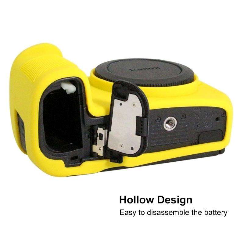 PULUZ Soft Silicone Protective Case for Canon EOS R(Yellow)