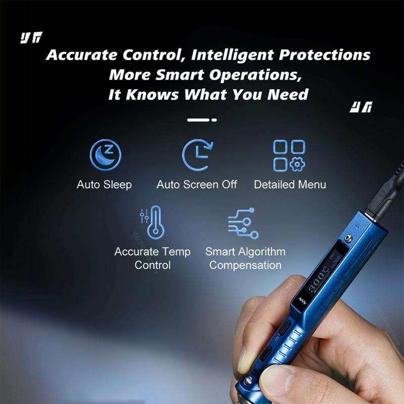 MINIWARE TS101 PD DC Soldering Iron 90W Portable Soldering Pen(With D24 Soldering Iron Head)