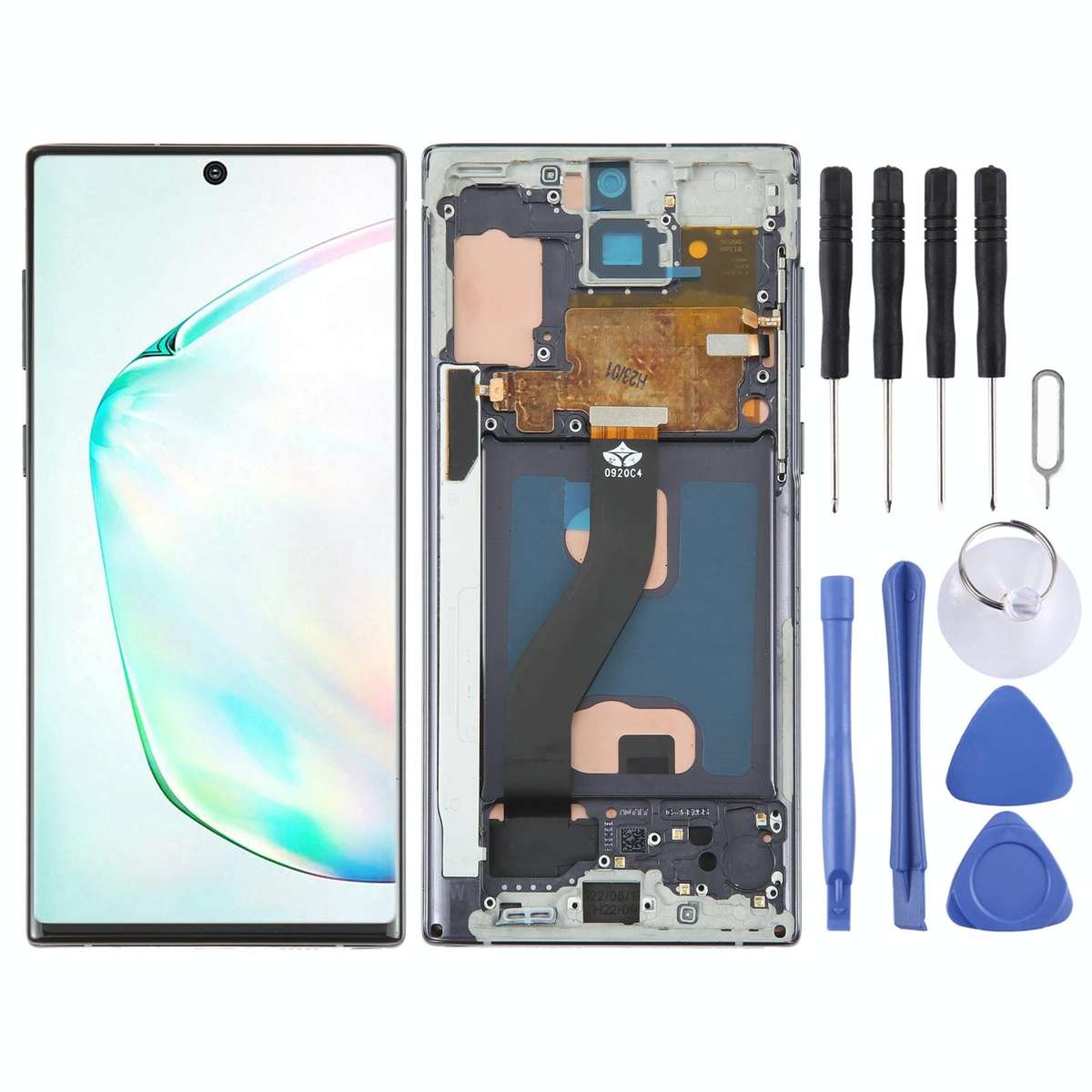 TFT Material LCD Screen for Samsung Galaxy Note10 Digitizer Full Assembly With Frame/Handwriting,...