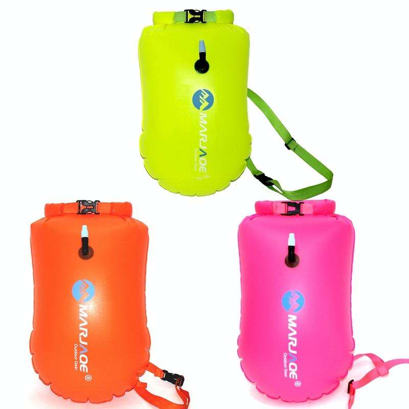 MARJAQE MR802 20L Swimming Inflatable Drift Bag Portable Outdoor Waterproof Storage Bag(Fluoresce...