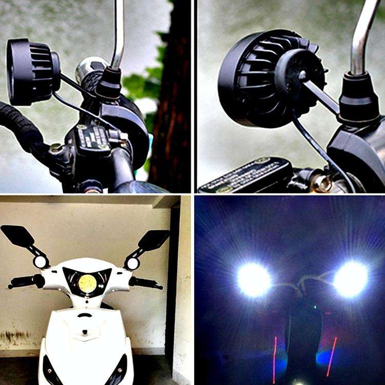 2 PCS MK-262 6 LEDs Motorcycle Fog Lamp Shooting Light