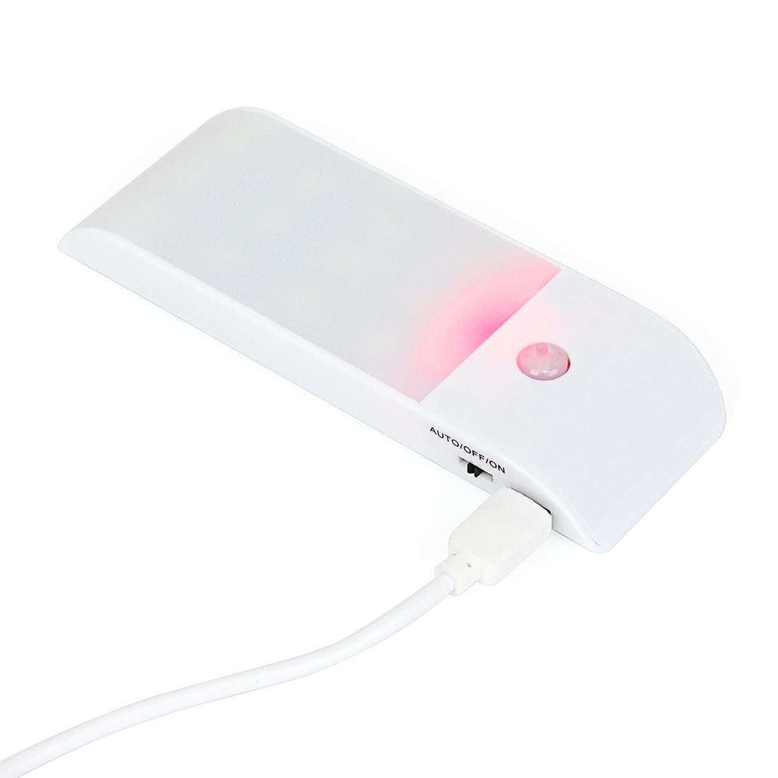 PIR Human Body Motion Sensor White Light LED Night Light, 1W 12 LEDs 240 LM USB Charging, Sensor ...