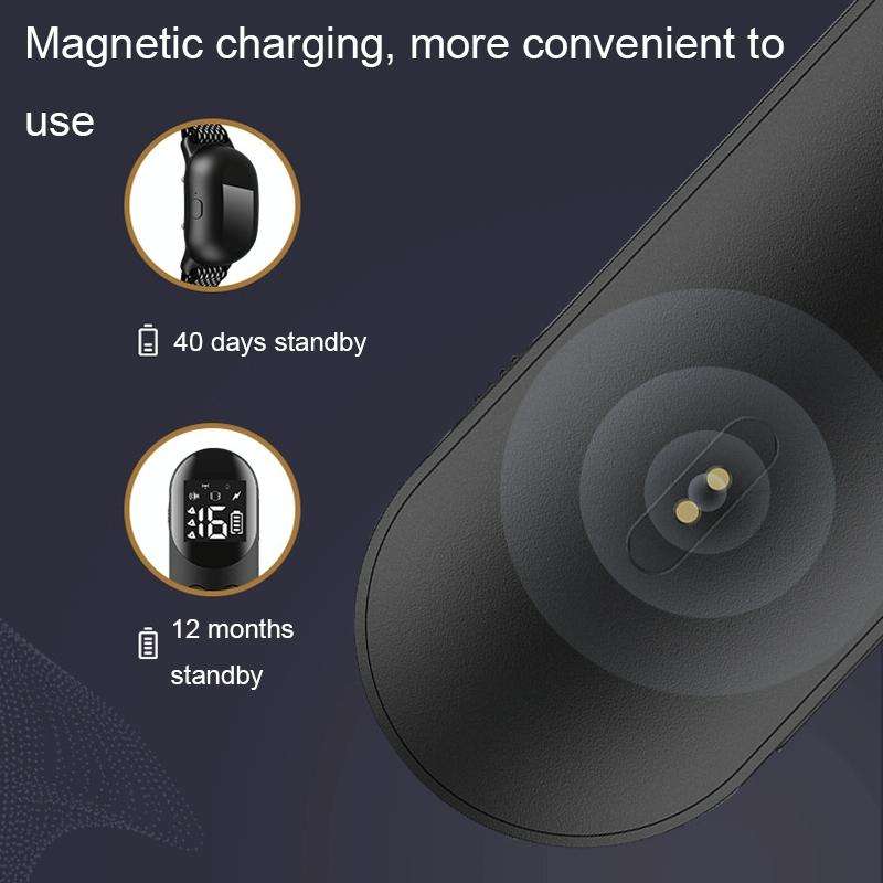 Smart Waterproof Shock Collar For Pets Remote Control Dog Training Device, Size: For-Two-Dog(White)