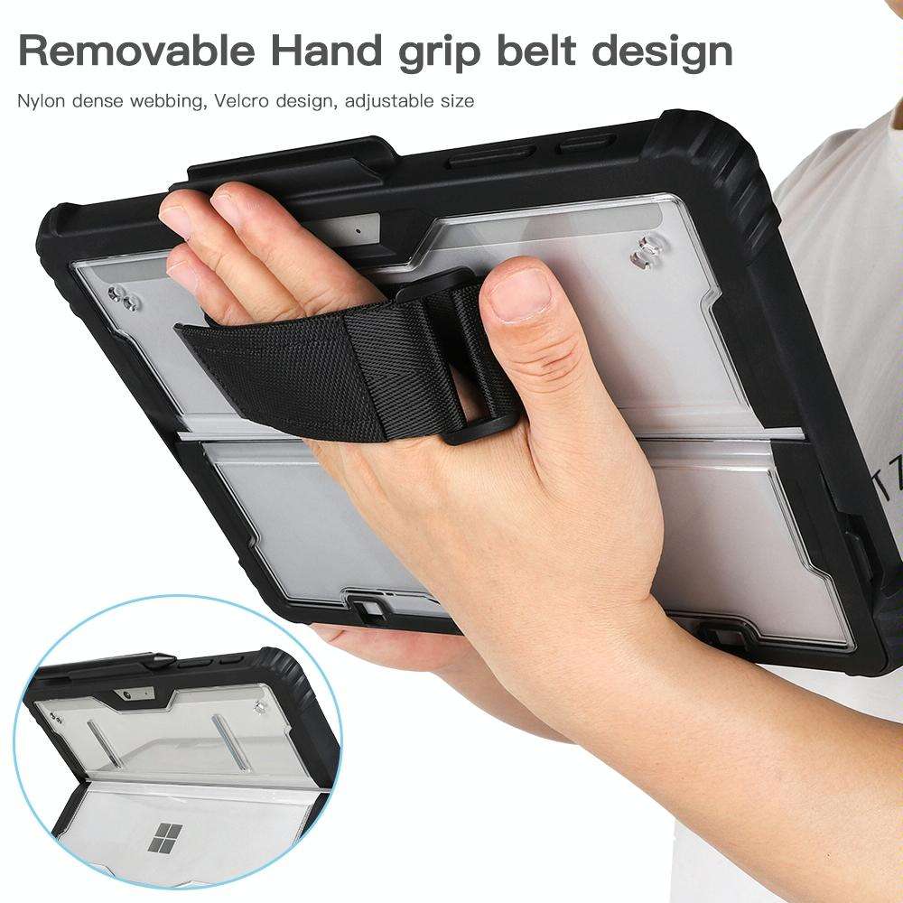For MicroSoft Surface Pro 8 Acrylic Transparent Hand Shoulder Strap Laptop Case