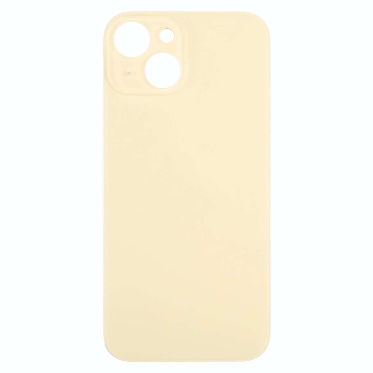 For iPhone 15 Glass Battery Back Cover(Yellow)