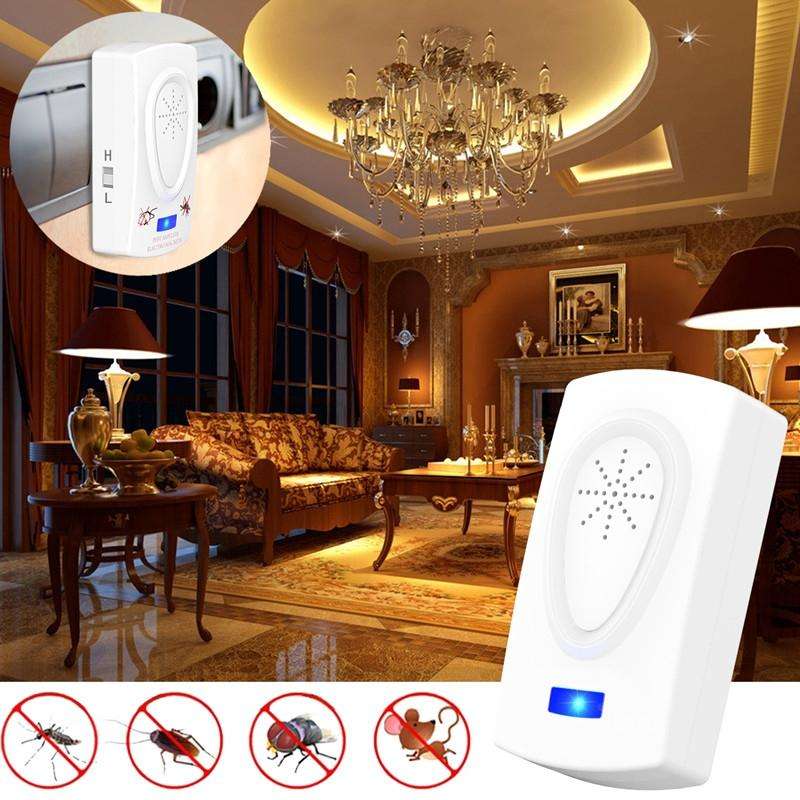 Ultrasound Mouse Cockroach Pest Repeller Device Insect Rats Spiders Mosquito Killer Pest Control ...