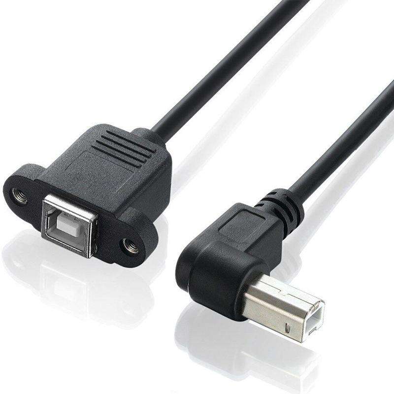 USB 2.0 Type-B Male to Female Printer / Scanner Extension Cable for HP, Dell, Epson, Length: 50cm...