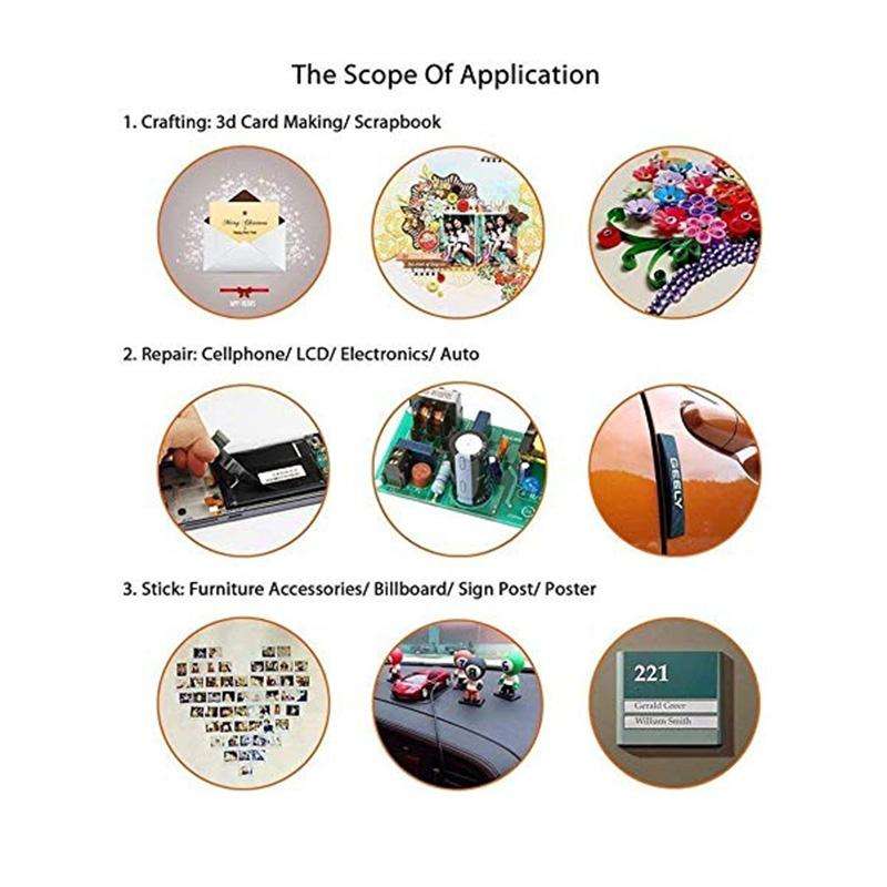 1mm Width Double Sided Adhesive Sticker Tape for iPhone / Samsung / HTC Mobile Phone Touch Panel ...