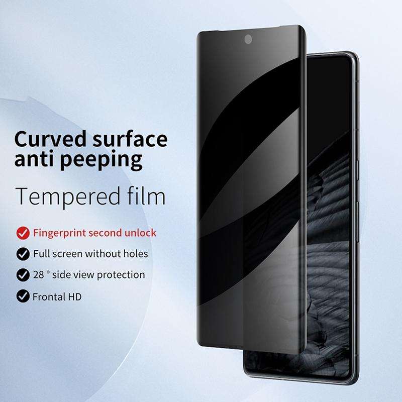 For Google Pixel 7 Pro 3D Curved Edge Privacy Tempered Glass Film