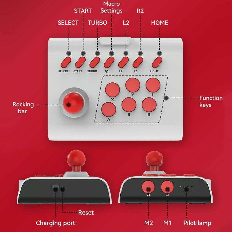 Y01 Bluetooth Wireless 2.4G Joystick Gamepad(Black)