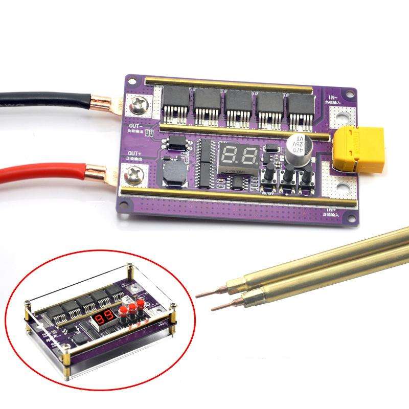 Model Airplane Battery Version 12V Digital Display DIY Battery Spot Welding Machine Pen Control, ...