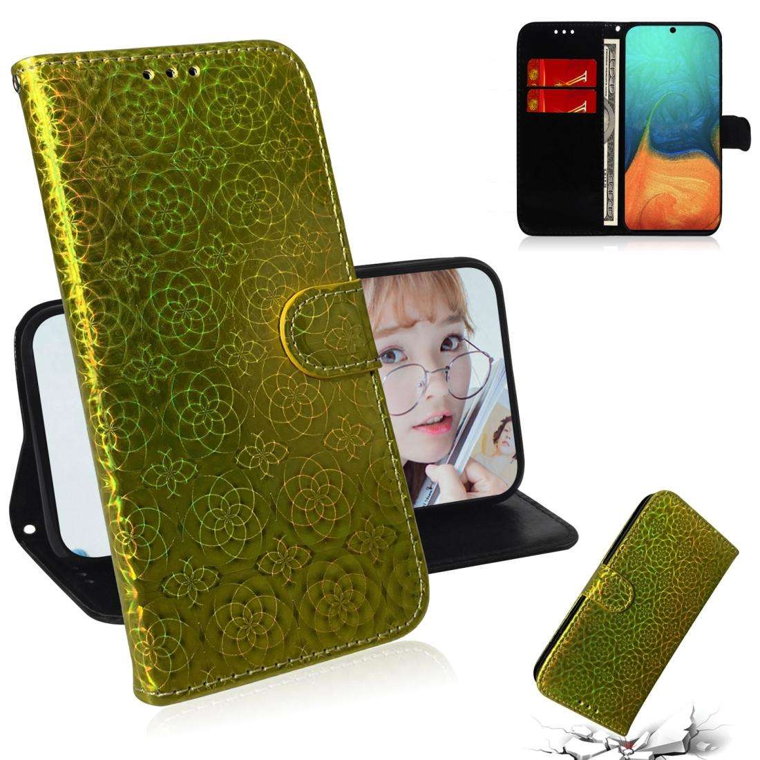 For Galaxy A71 Solid Hyun Color Magnetic Attraction Horizontal Flip Leather Case with Lanyard, Su...