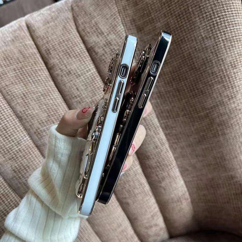 For Huawei Mate 40 Pro+ Electroplating Astronaut Holder Phone Case(Black)