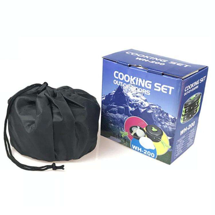 Camping cookware Outdoor cookware set(Black)