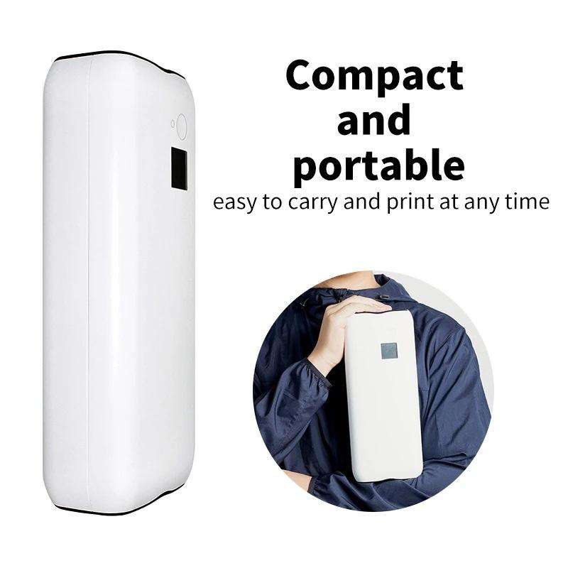 A4 Inkless Printer Home Mini Mobile Phone Bluetooth Job Thermal Printer With 50pcs Paper