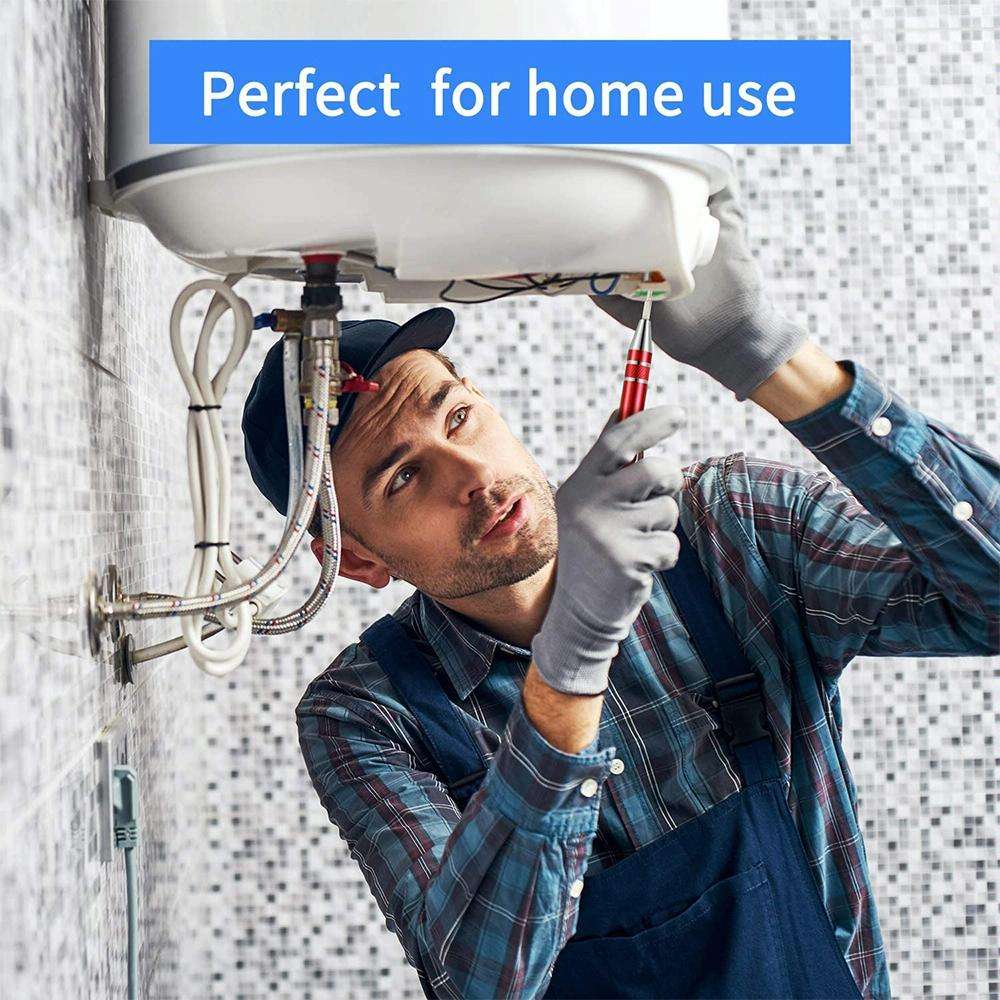 8 In 1 Multifunctional Mini Aluminum Tool Pen Screwdriver Set(Black)