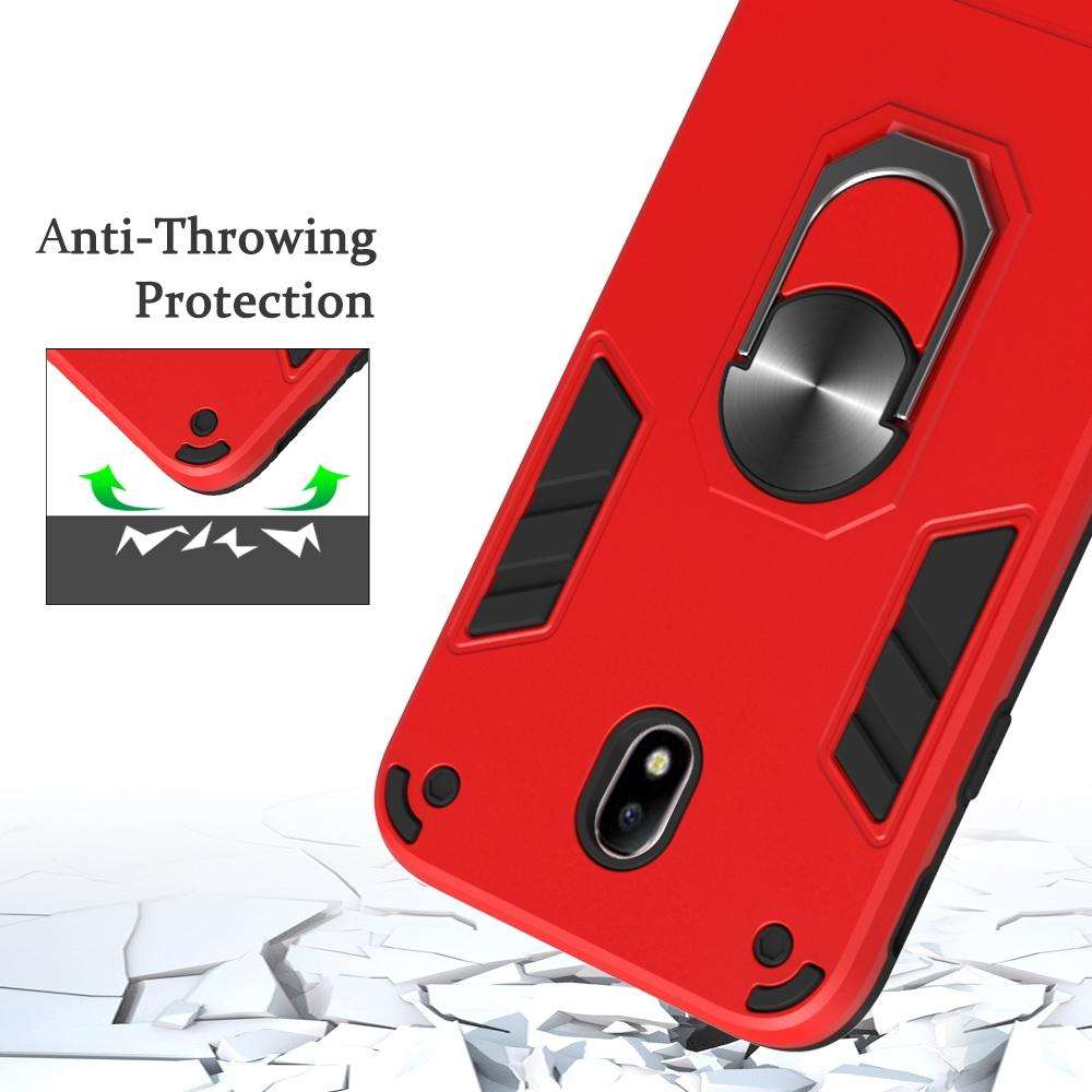 For Samsung Galaxy J7 Pro / J730 2 in 1 Armour Series PC + TPU Protective Case with Ring Holder(B...