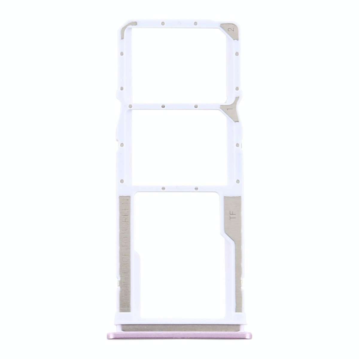 SIM Card Tray + SIM Card Tray + Micro SD Card Tray for Xiaomi Redmi 9/Poco C31(Pink)