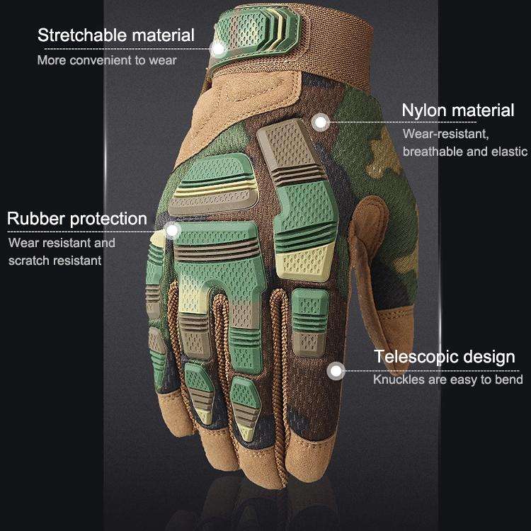 B33 Outdoor Mountaineering Riding Anti-Skid Protective Motorcycle Gloves, Size: L(Brown)