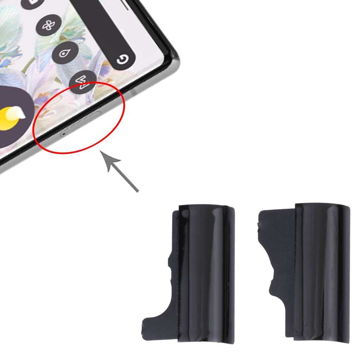 For Google Pixel 6 Pro 1 Pair Camera Lens Buckle