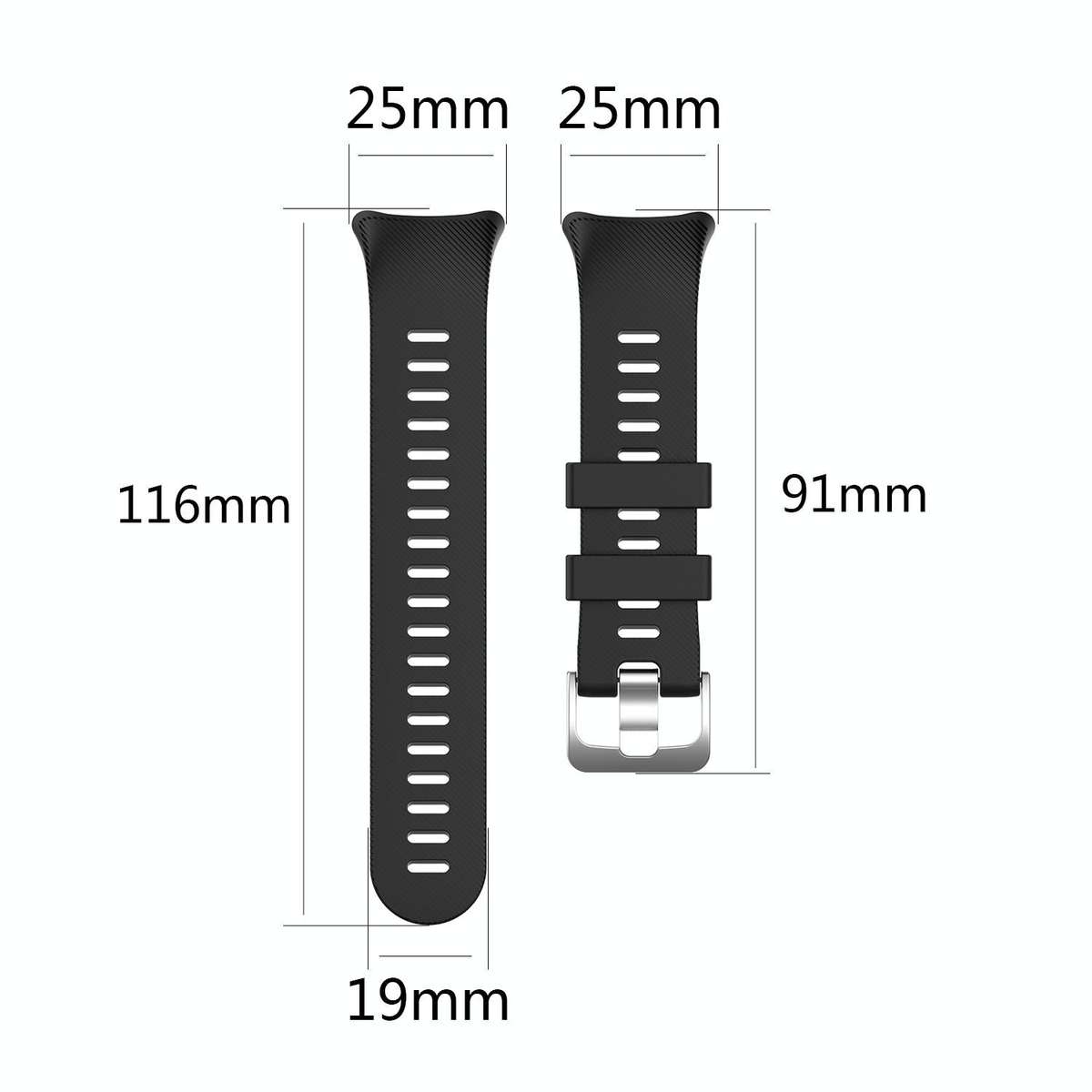 For Garmin Forerunner 45 / Forerunner 45S Universal Twill Solid Color Silicone Watch Band(White)