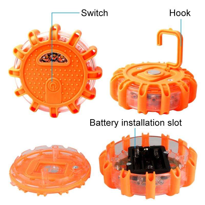 Car Road Emergency Flashing Warning Light LED Rotating Flashing Light