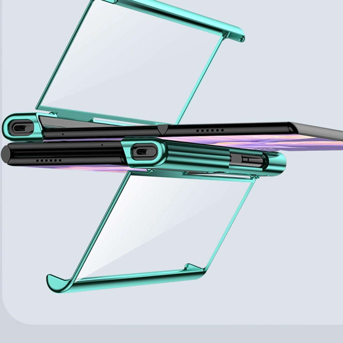 For Huawei Mate Xs 2 6D Electroplate PC Phone Case(Purple)