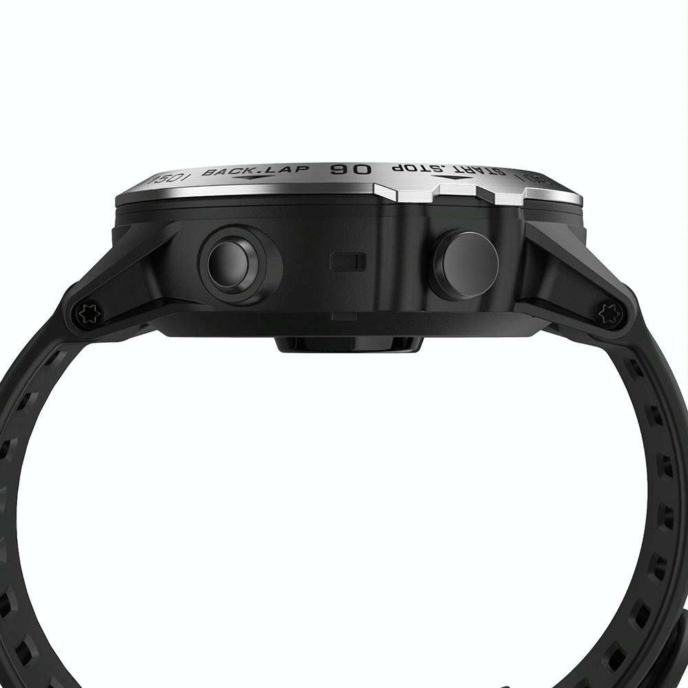 For Garmin Fenix 3/3 HR Smart Watch Steel Bezel Ring, B Version(Silver Ring Black Letter)