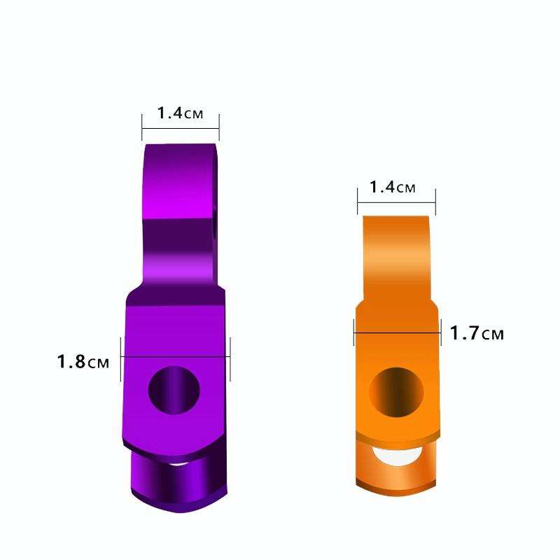 2 Pairs Shock Absorber Extender Height Extension for Motorcycle, Size: Large(Purple)
