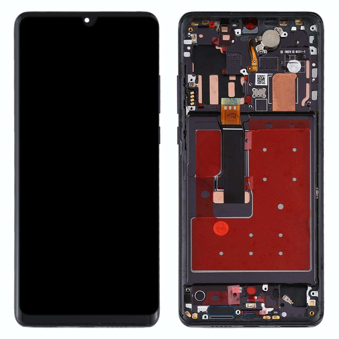 Original OLED LCD Screen for Huawei P30 Pro Digitizer Full Assembly with Frame(Black)