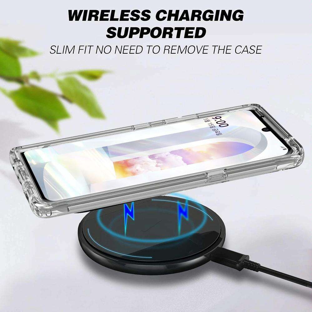 For LG Velvet Shockproof High Transparency Two-color Gradual Change PC+TPU Candy Colors Phone Pro...