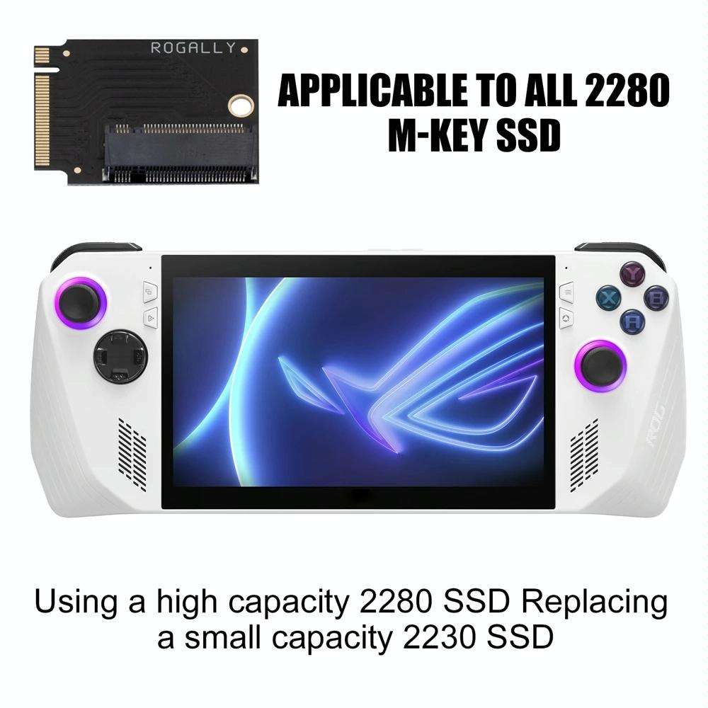 For ASUS Rog Ally Modified M2 Hard Drive PCIE4.0 Riser Card, Spec: Long