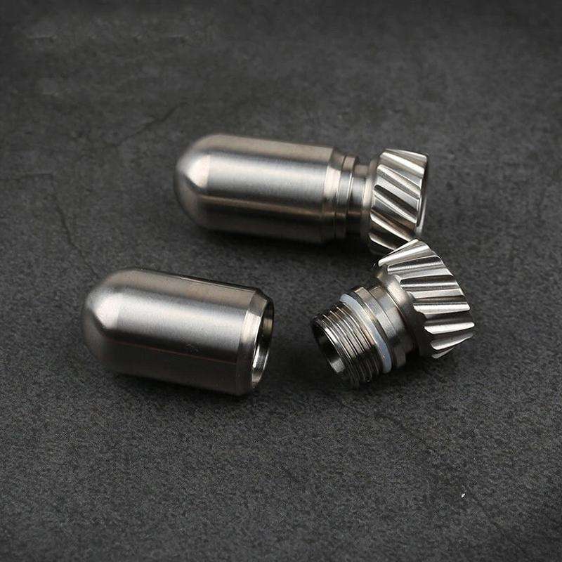 Portable Pure Titanium Mini Waterproof Warehouse Sealed Jar Pill Box, Color: Primary Color