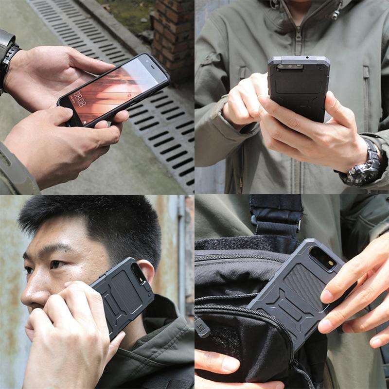 For Huawei P10 FATBEAR Armor Shockproof Cooling Phone Case(Black)