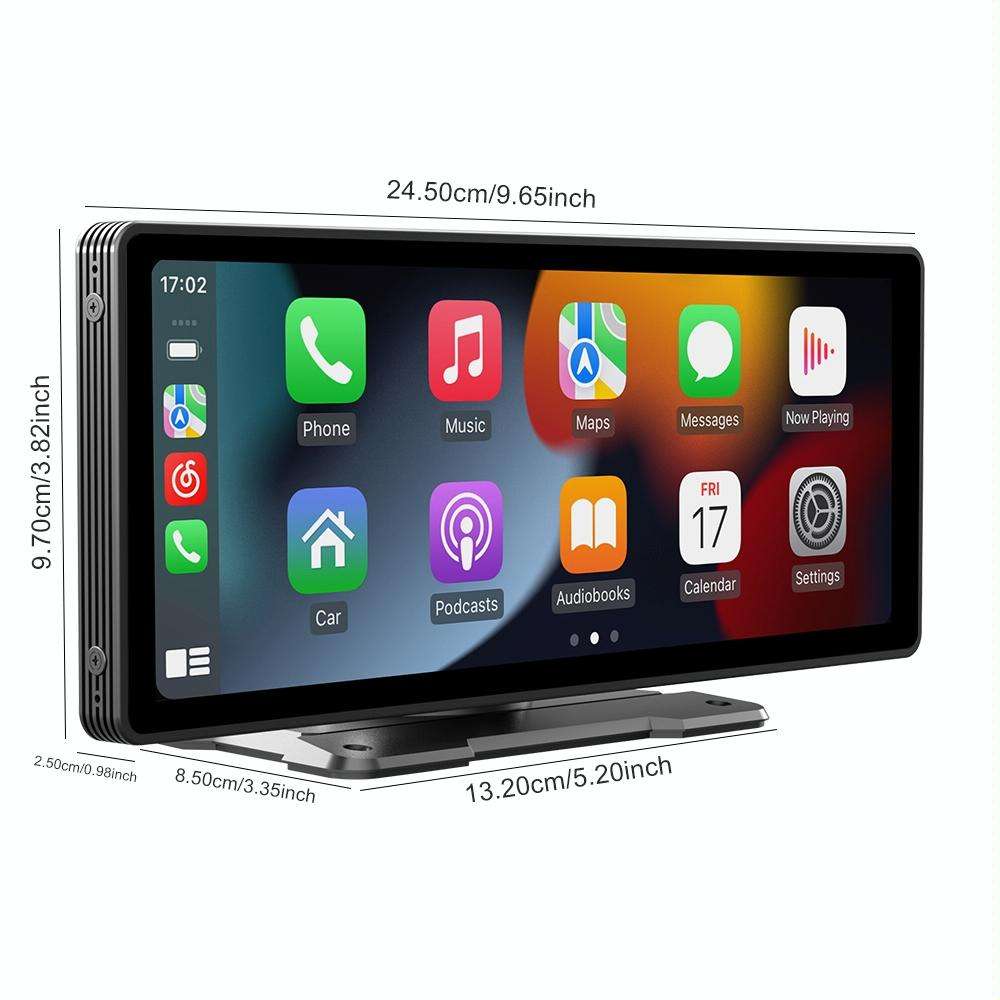 B5303 10.26 inch Portable Car MP5 Player Support CarPlay / Android Auto(Black)